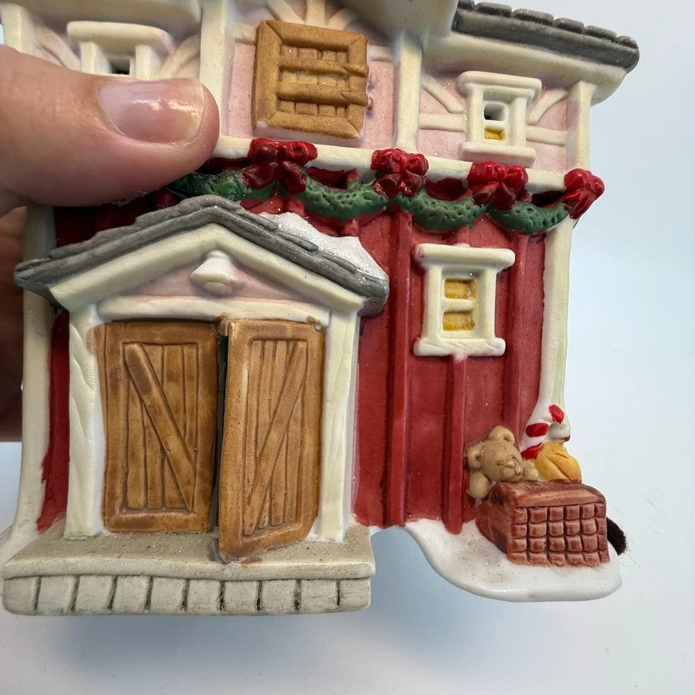 VTG‎ Stubby's Toy Mill Santakin's Village Christmas Village Home Decor Porcelain